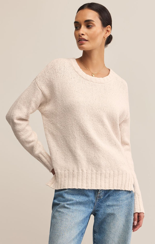 BECK TEXTURED COTTON SWEATER