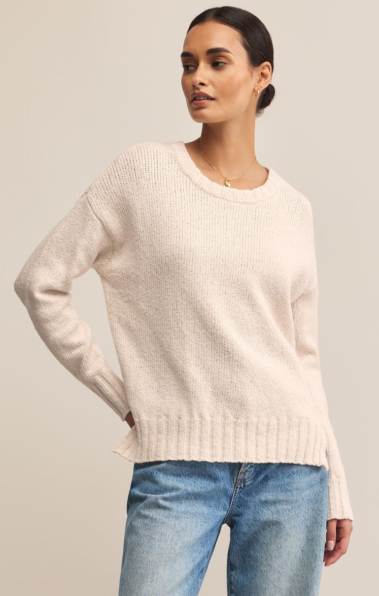 BECK TEXTURED COTTON SWEATER
