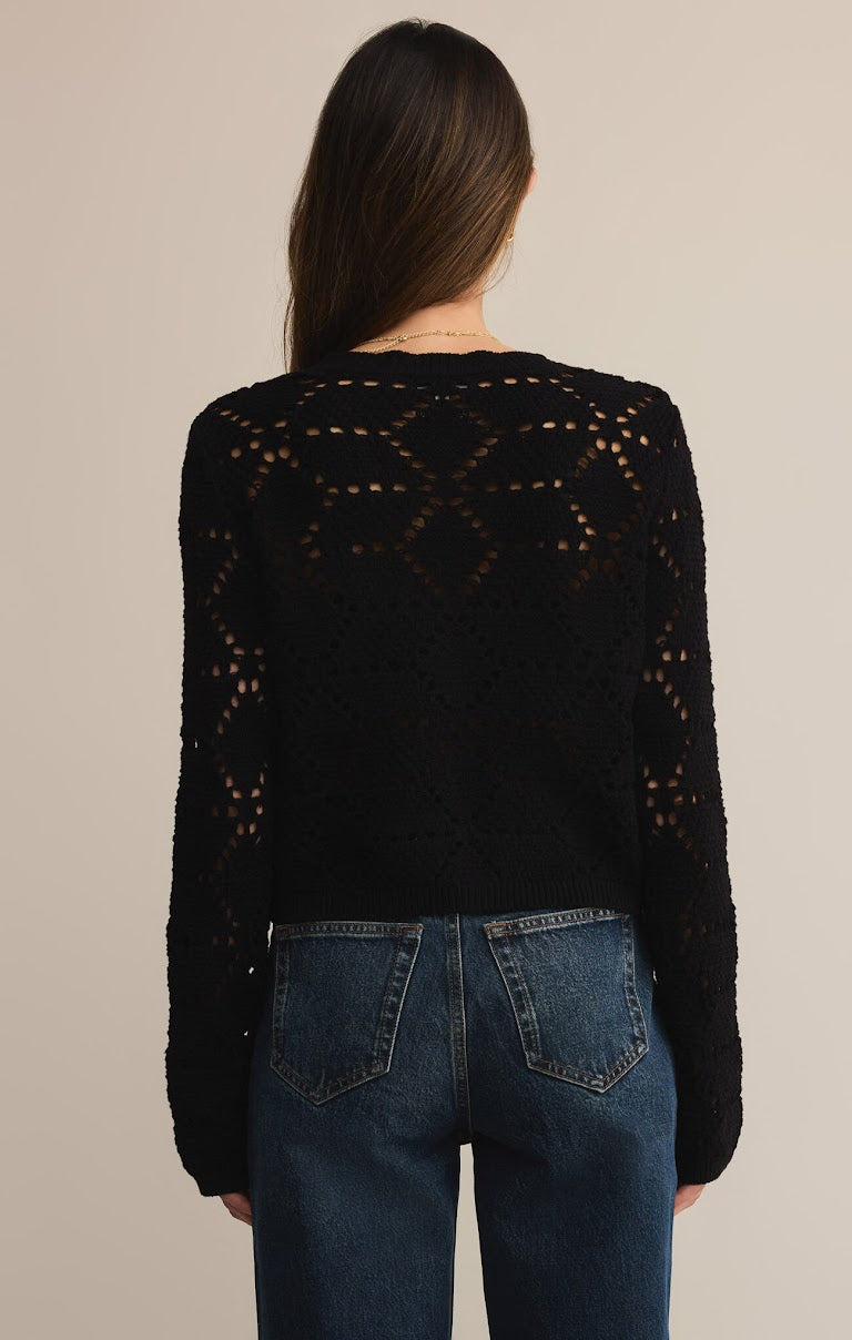 ROSALYN DIAMOND SWEATER CARDIGAN
