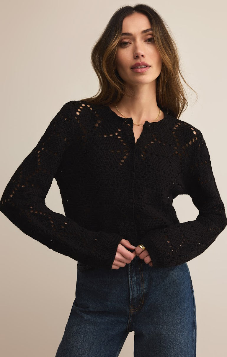 ROSALYN DIAMOND SWEATER CARDIGAN