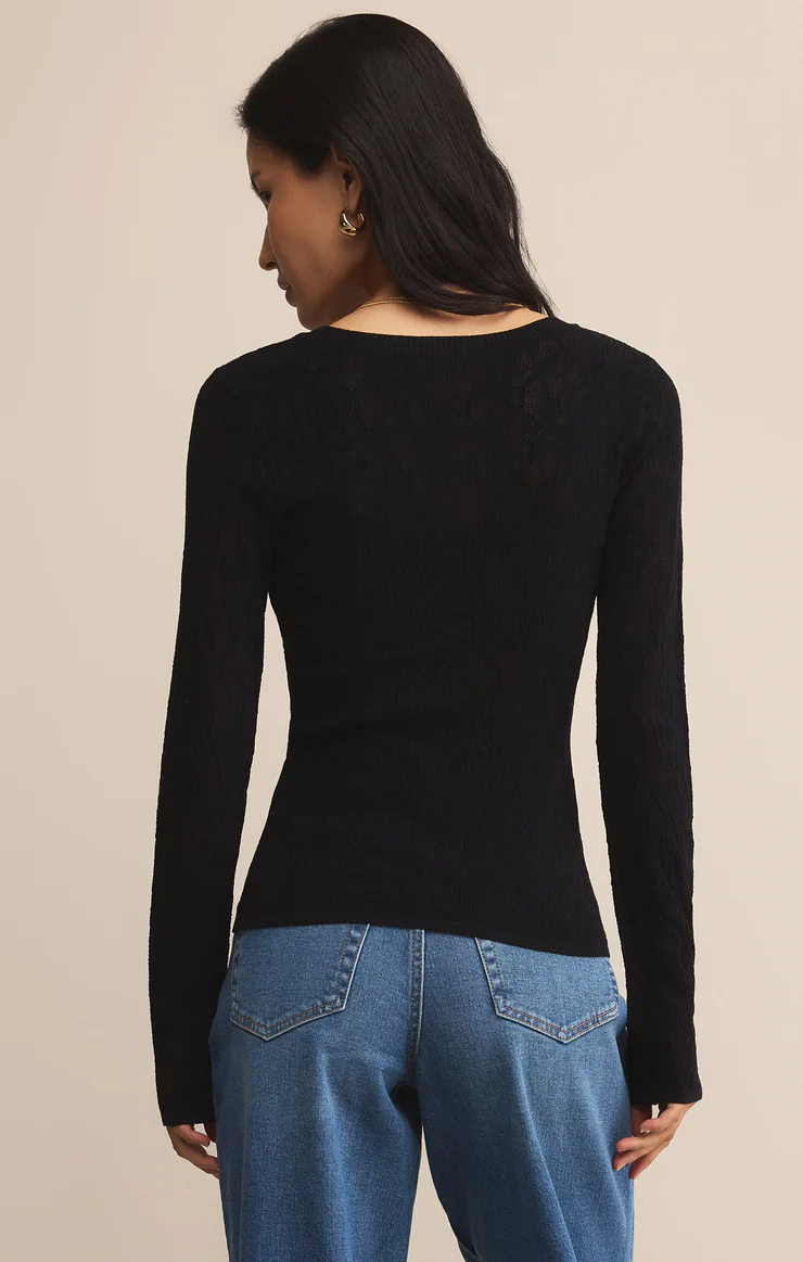 TIBI SCOOP MESH TOP