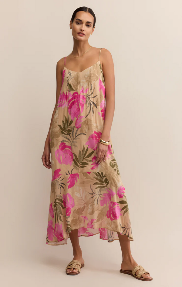 BENSON TROPICAL MIDI DRESS