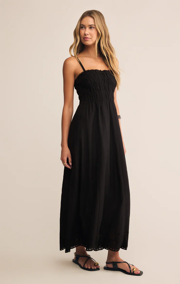 DANI EMBROIDERED MIDI DRESS