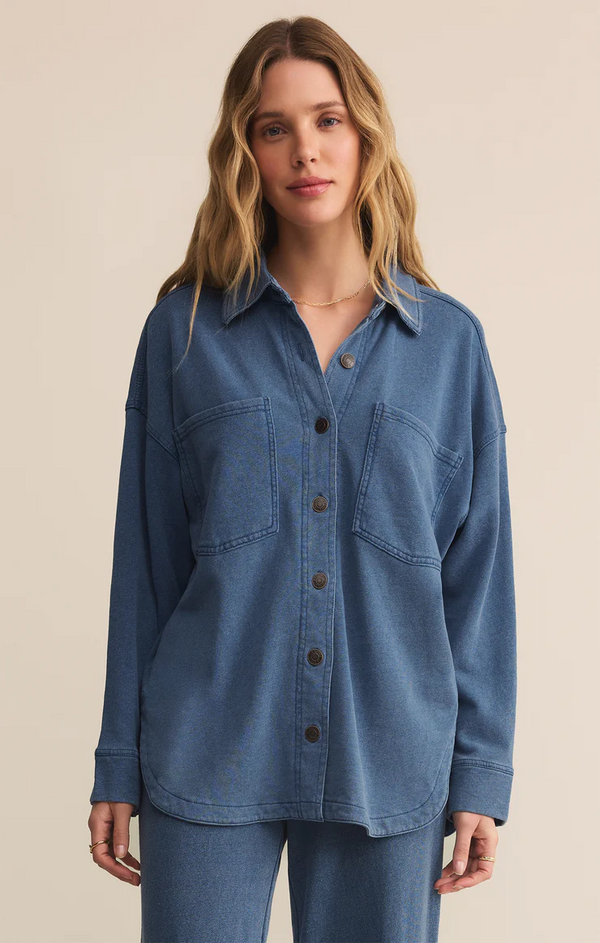 ALL DAY KNIT DENIM JACKET