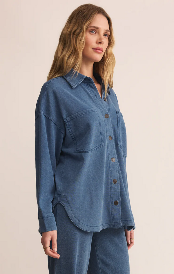ALL DAY KNIT DENIM JACKET