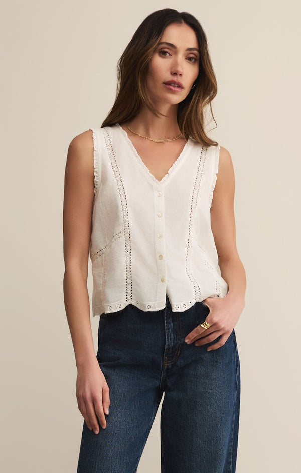 TOMI EMBROIDERED TANK