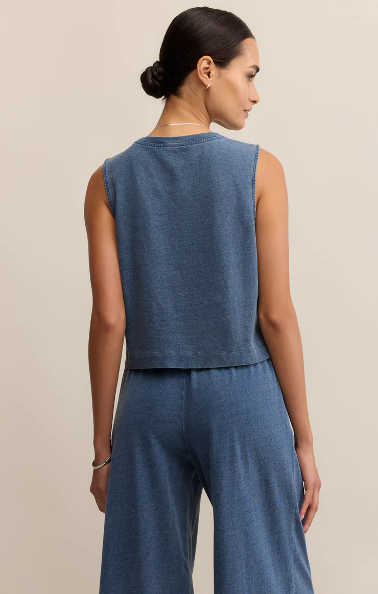SLOANE JERSEY DENIM TANK