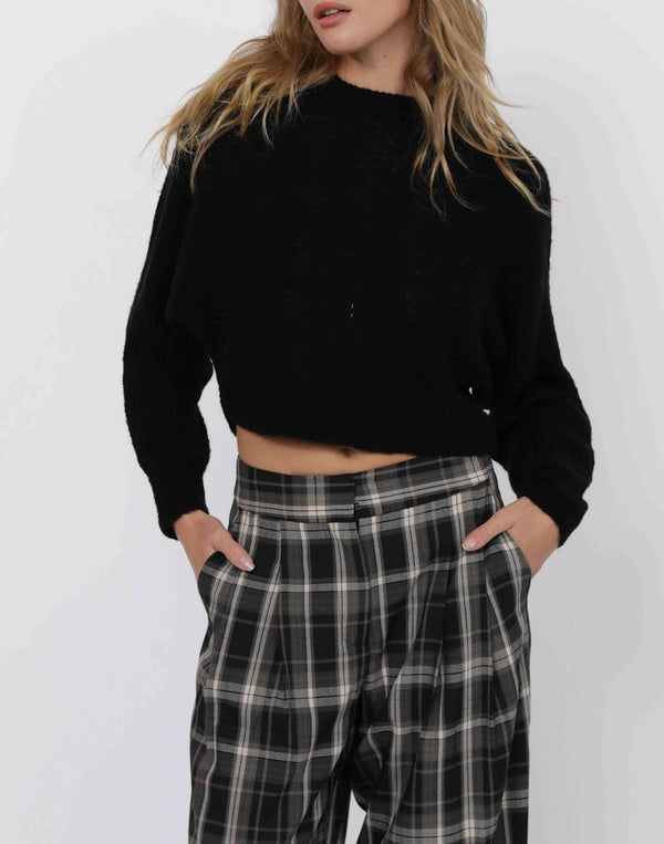 REMEMBER ME OVERLAPPED BACK SWEATER