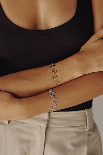 SWIRL BRACELET - GOLD