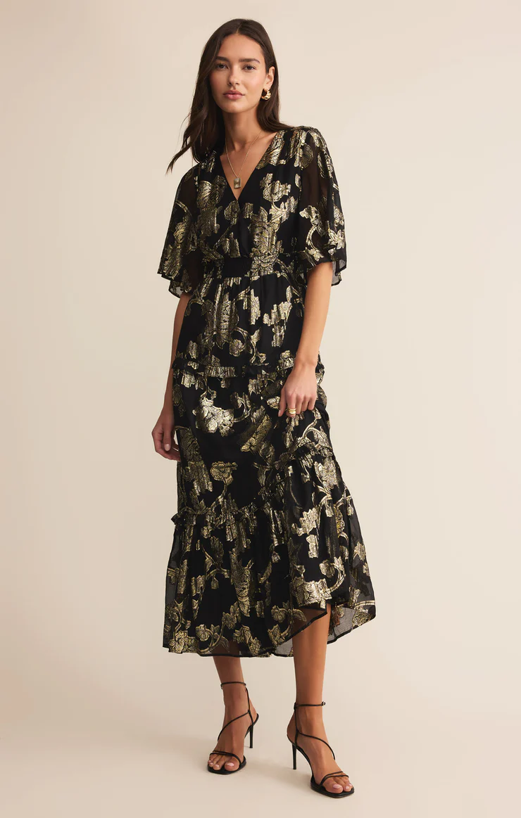 KIERA JACQUARD MAXI DRESS