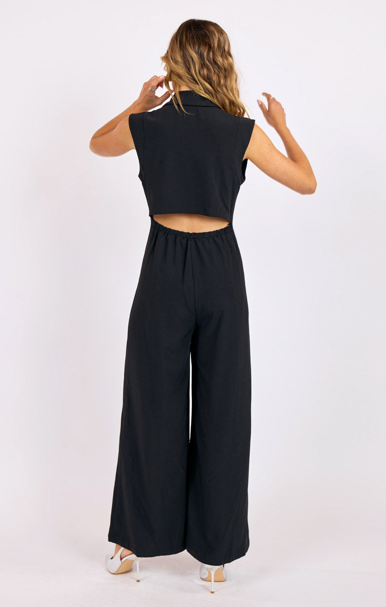 NIGHTCAP CUT OUT WIDE LEG JUMPSUIT