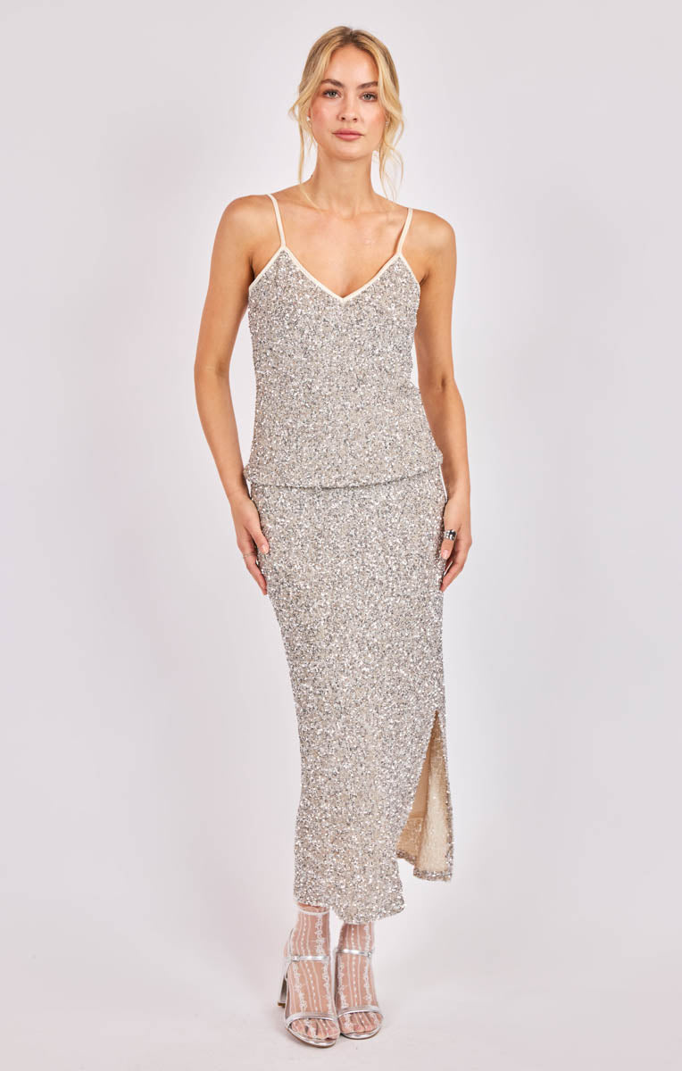 LUSTER SEQUIN CAMI TOP