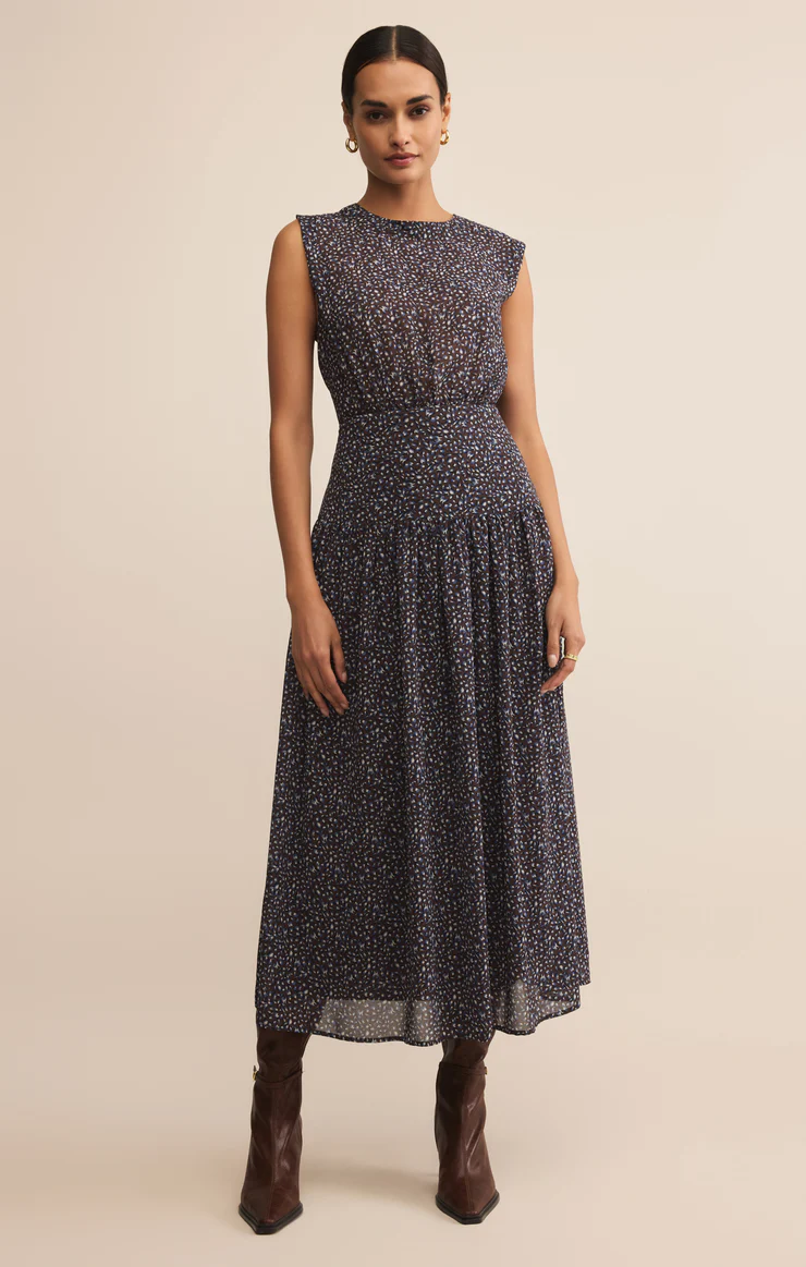 ETTA ASPEN FLORAL MIDI DRESS