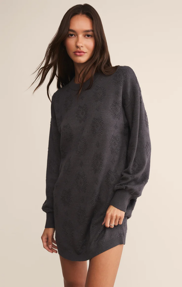 AMINA JACQUARD SWEATER DRESS