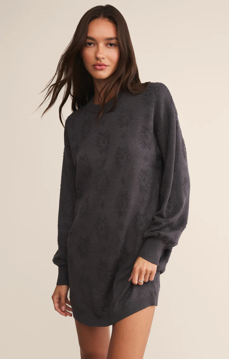 AMINA JACQUARD SWEATER DRESS