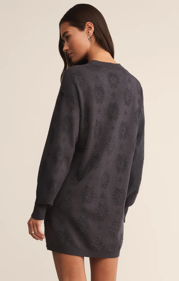 AMINA JACQUARD SWEATER DRESS