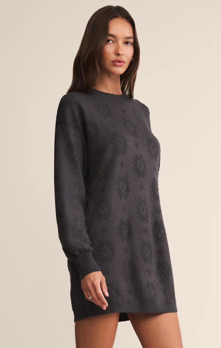 AMINA JACQUARD SWEATER DRESS