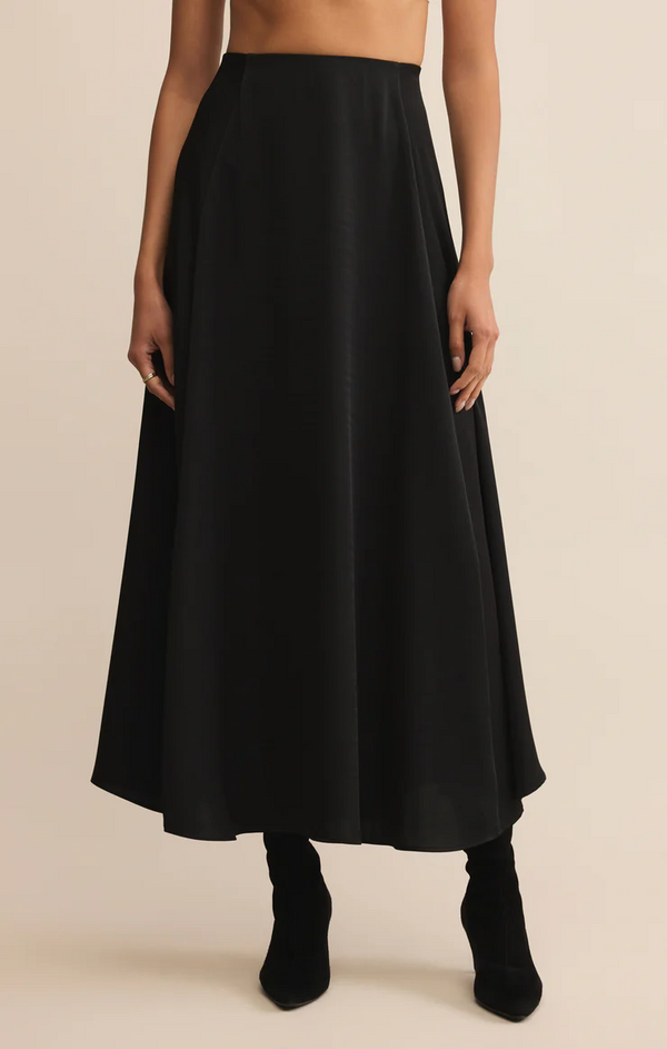 NORTHPOINTE SATIN MIDI SKIRT