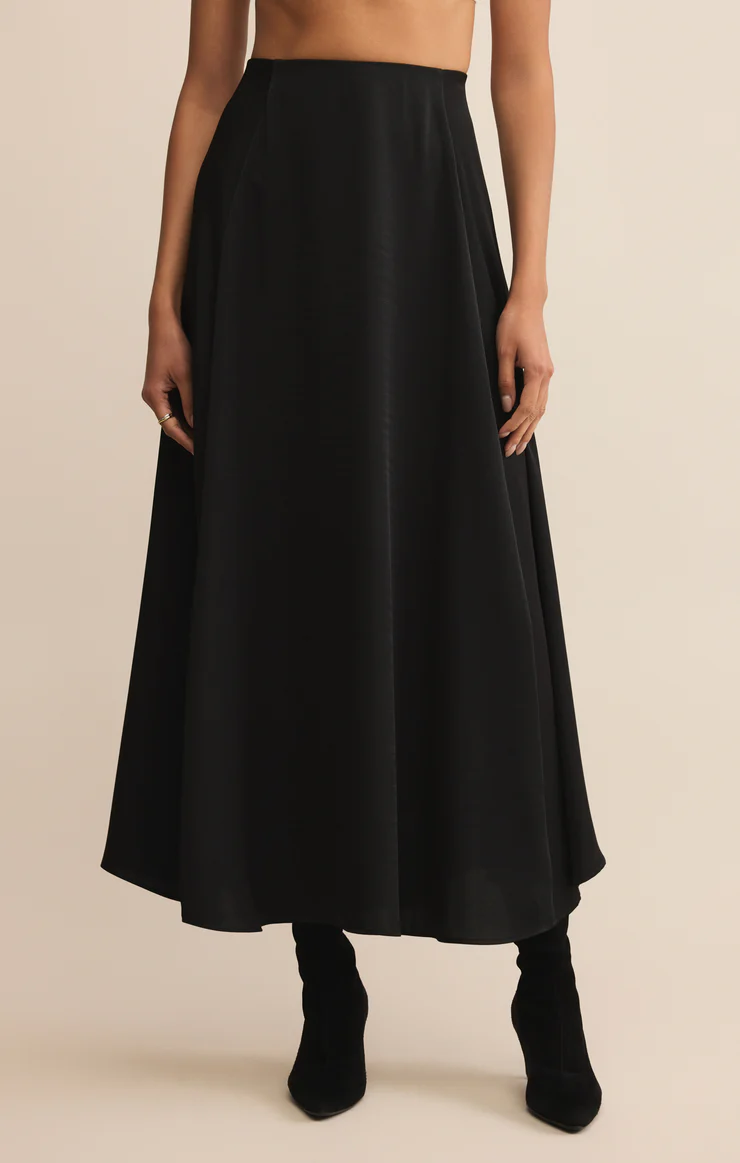NORTHPOINTE SATIN MIDI SKIRT
