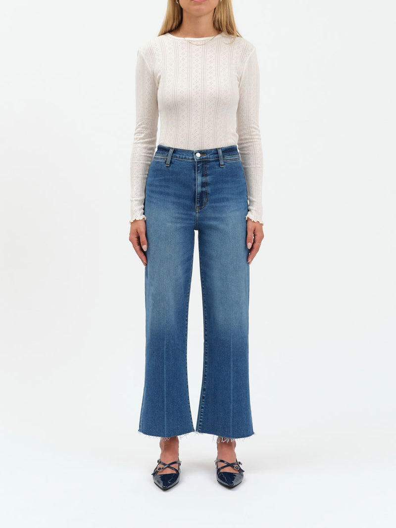 PLEASER - HIGH RISE WIDE ANKLE W WELT POCKETS