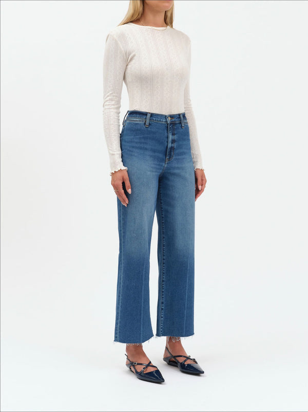 PLEASER - HIGH RISE WIDE ANKLE W WELT POCKETS