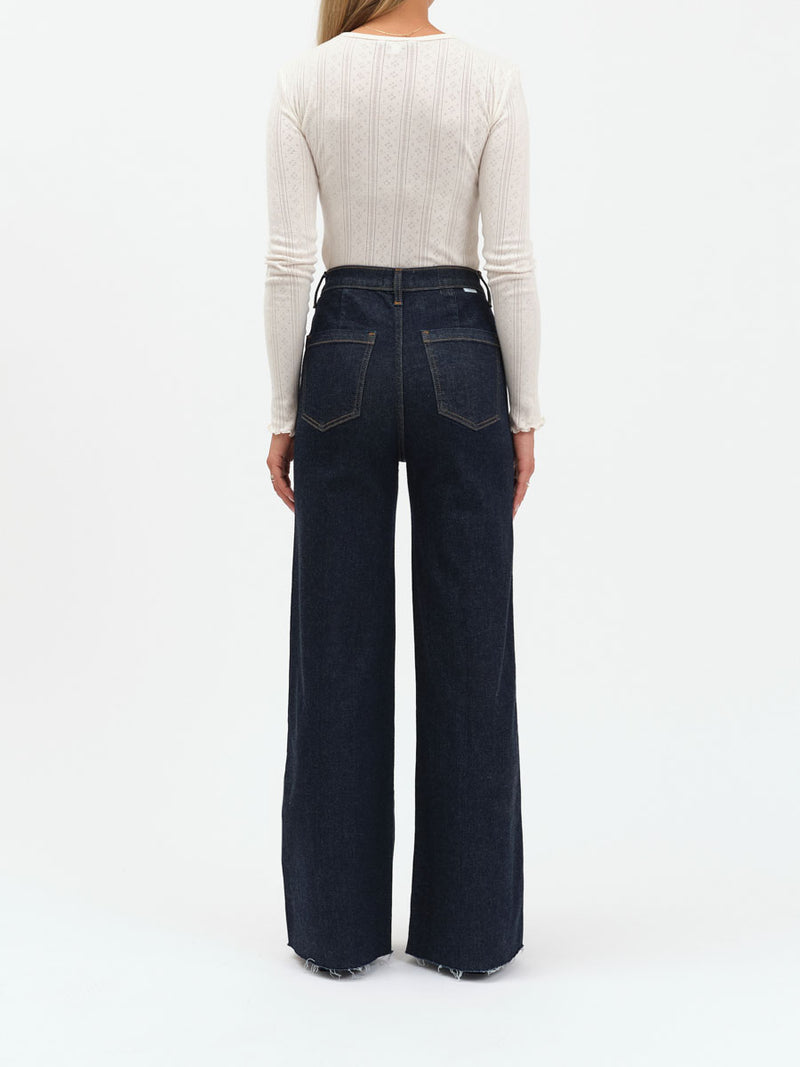 FAR OUT - HIGH RISE WIDE LEG W FASHION POCKETS