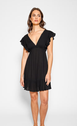 MIAMI RUFFLE MINI DRESS