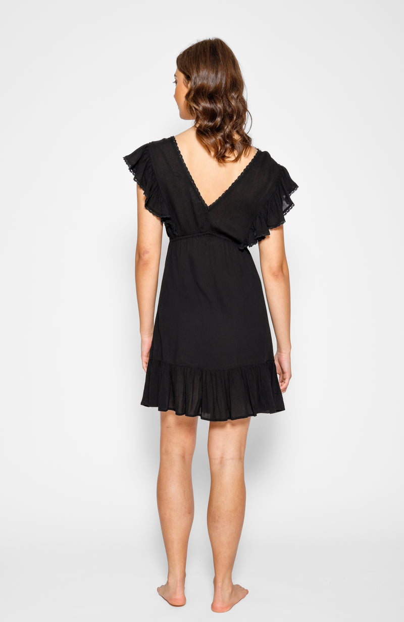 MIAMI RUFFLE MINI DRESS