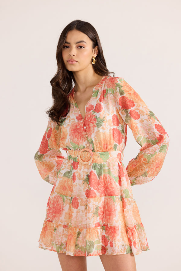 AIDA LONG SLEEVE MINI DRESS