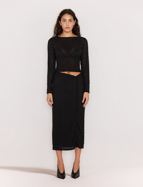 LUCA STRETCH LACE TOP