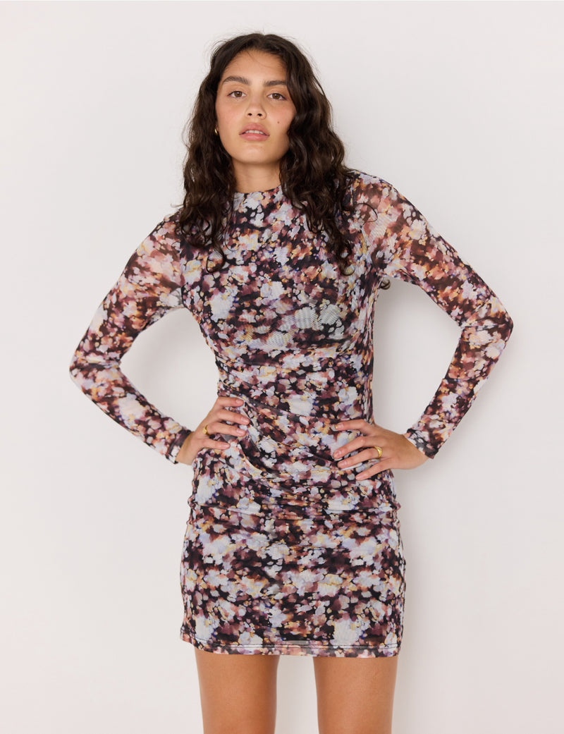 AUDREY MESH MINI DRESS