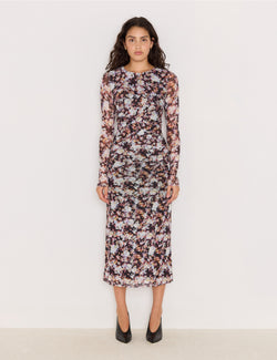 AUDREY MESH MIDI DRESS