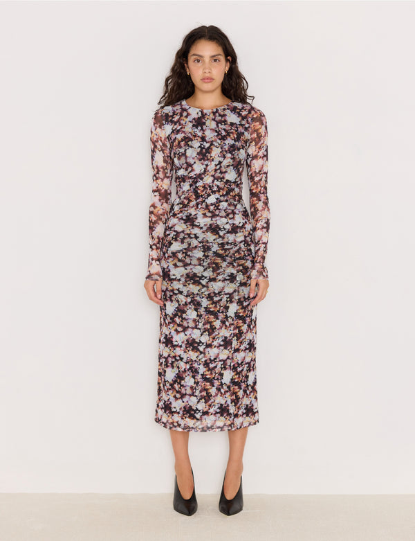 AUDREY MESH MIDI DRESS