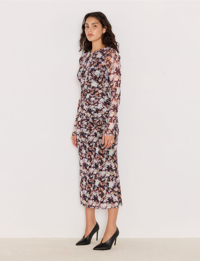 AUDREY MESH MIDI DRESS