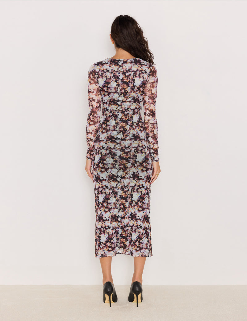 AUDREY MESH MIDI DRESS