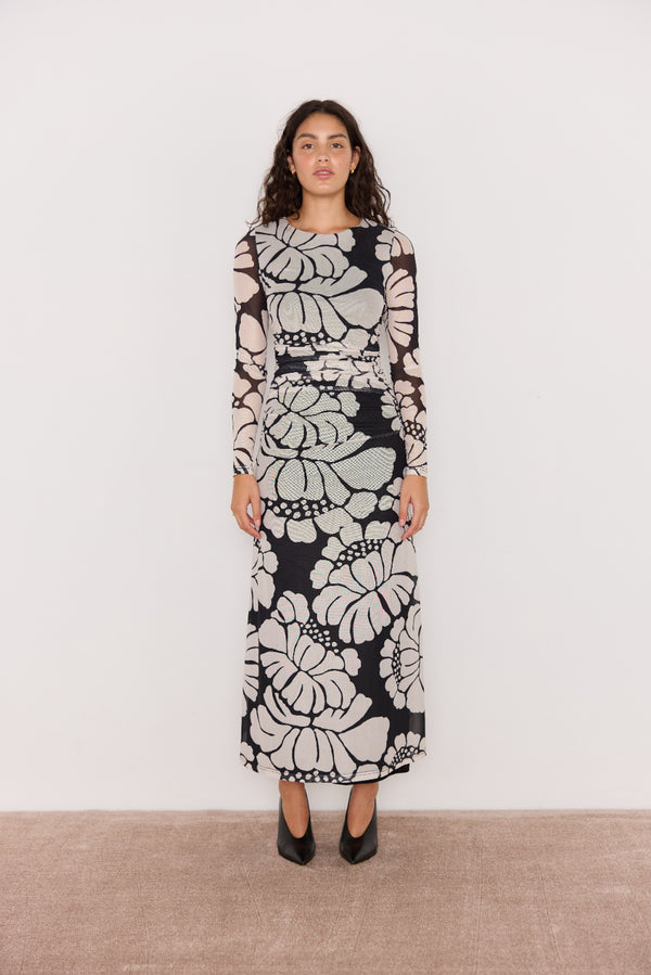 EDEN MESH MAXI DRESS