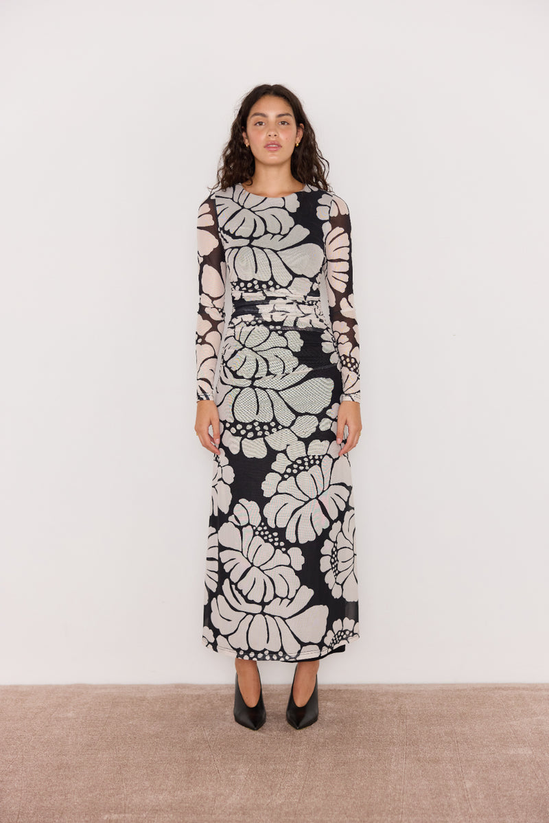 EDEN MESH MAXI DRESS