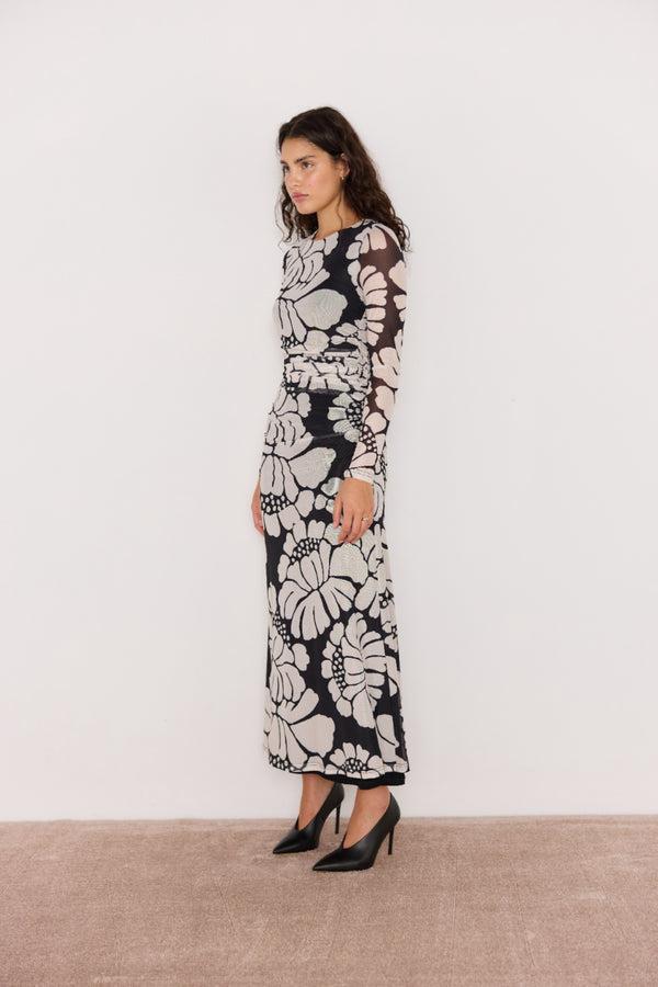 EDEN MESH MAXI DRESS