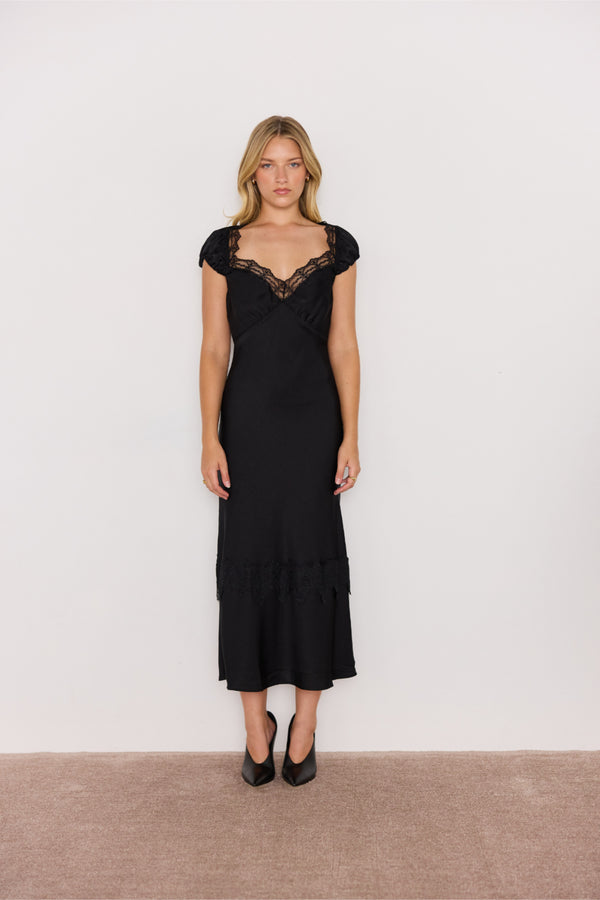 MOMENTO BIAS MIDI DRESS