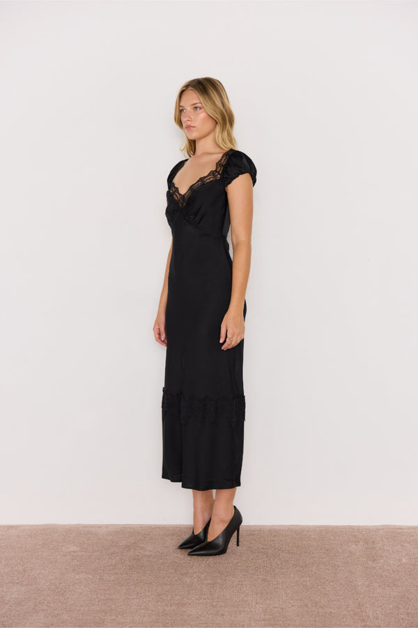 MOMENTO BIAS MIDI DRESS